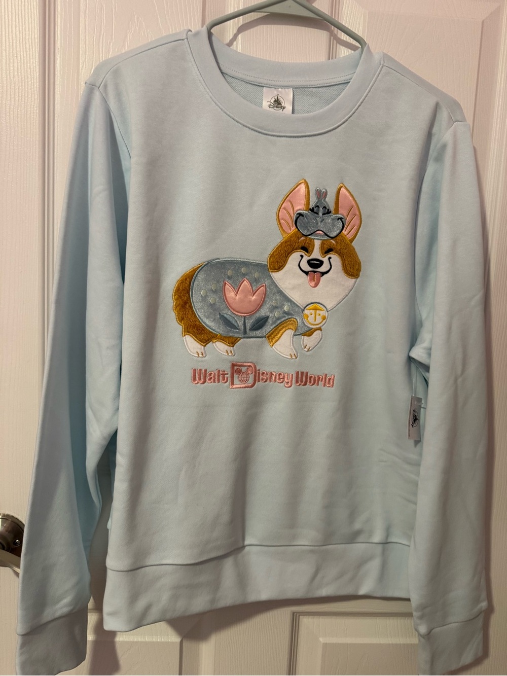 Disney Parks 2026 Halloween It’s A Small World Corgi Dog Pullover Sweater Large